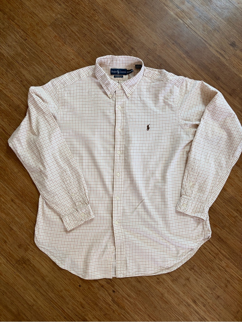 Polo Ralph Lauren 100% Cotton Long Sleeve Shirt Men XXL Classic Fit Plaid